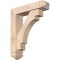 Ekena Millwork Merced Arts and Crafts Smooth Bracket w/ Offset Brace, Douglas Fir, 5 1/2"W x 22"D x 26"H BKT0604X22X26MRC03SDF - alternate 1